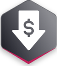 Cheap execution-only services icon